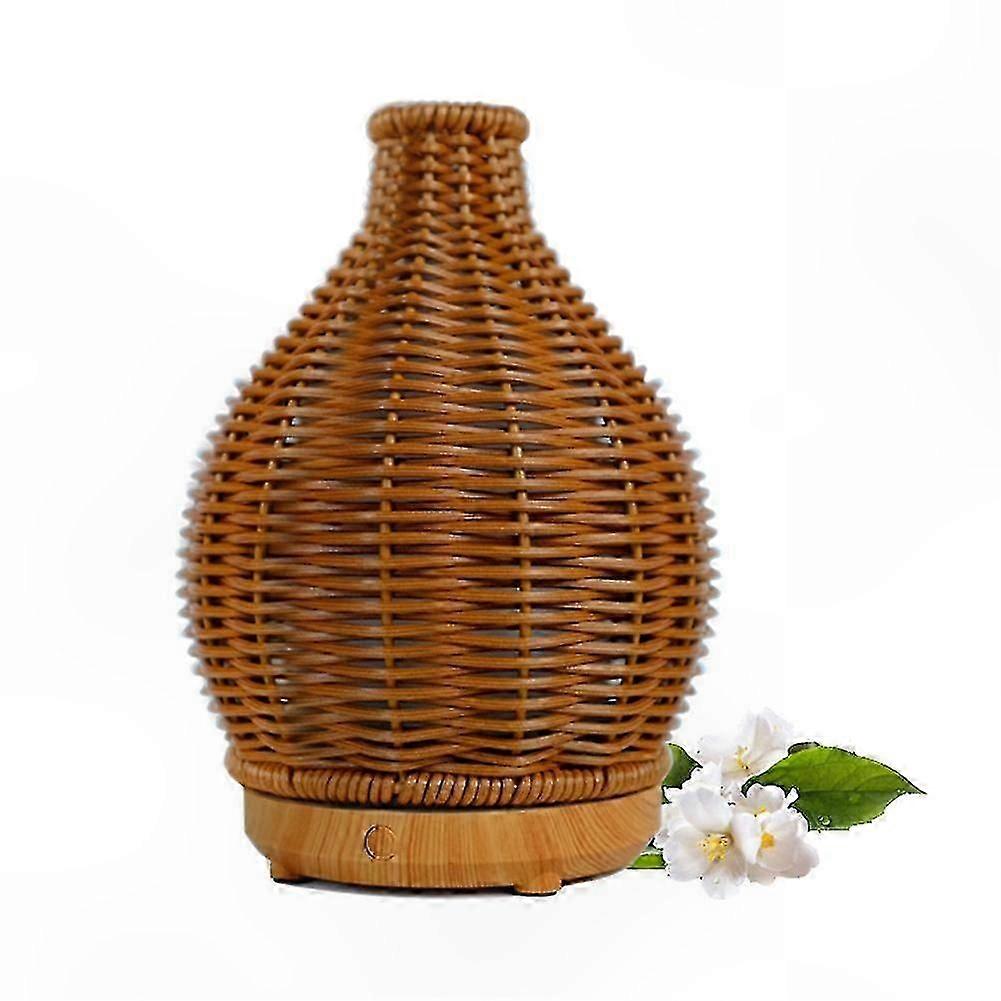 Aromatherapy Mist Diffuser with Rattan Design and Auto Shut-off Feature for Essential Oils