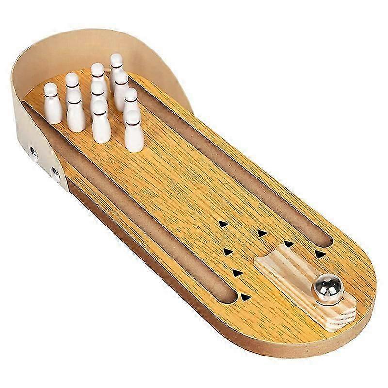 Mini Bowling Game Set, Table Game to Relieve Stress, Children's Bowling Set Suitable for Early Devel