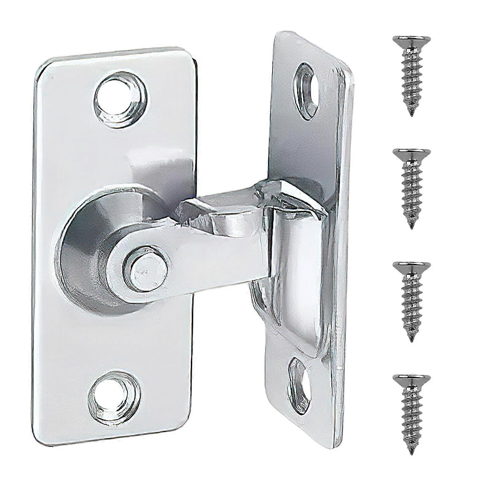 90 Degree Stainless Steel Right Angle Sliding Door Lock with Adjustable Size and High Durability for Secure Home Entry