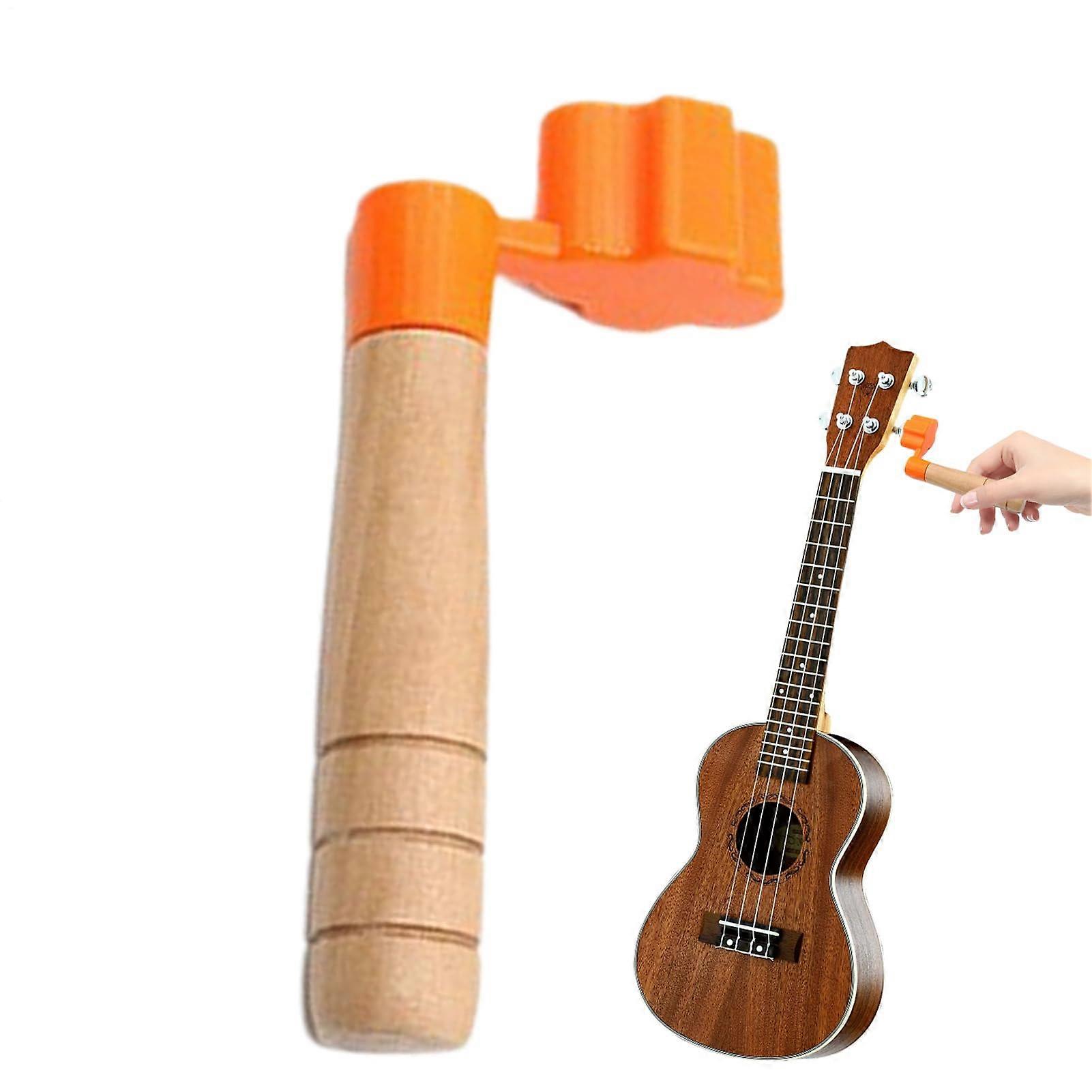 Guitar String Winder, Ergonomic Peg Puller, Durable Multifunction Design, Travel-Ready Quick String Change, 9.1 cm Orange