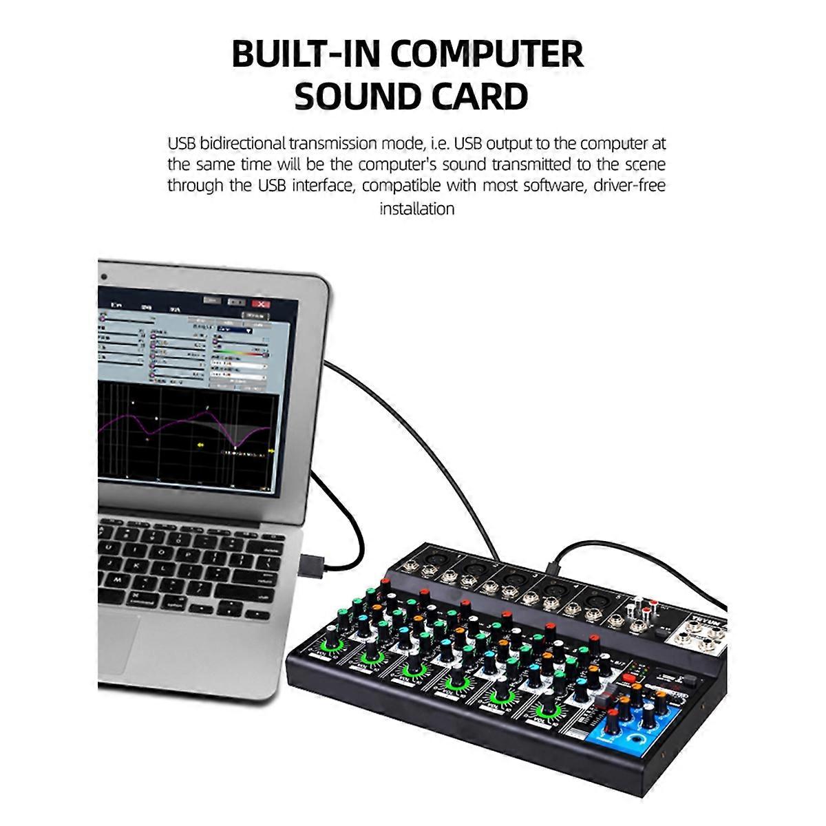 AF7 Mixer Analog Mixer Merged Digital Sound Card US Plug