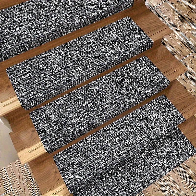 Non-slip rug treads for stairs, 5/10pcs reusable bullnose carpet set