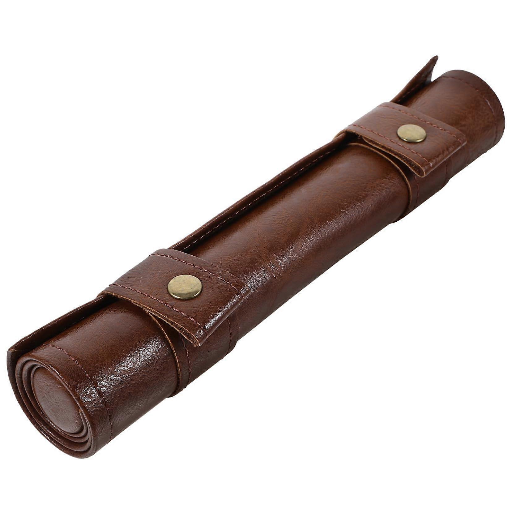 Zippered Dice Bag PU Dice Rolling Mat and Storage Pouch Large Capacity Vintage Design Travel Organizer for Game Nights