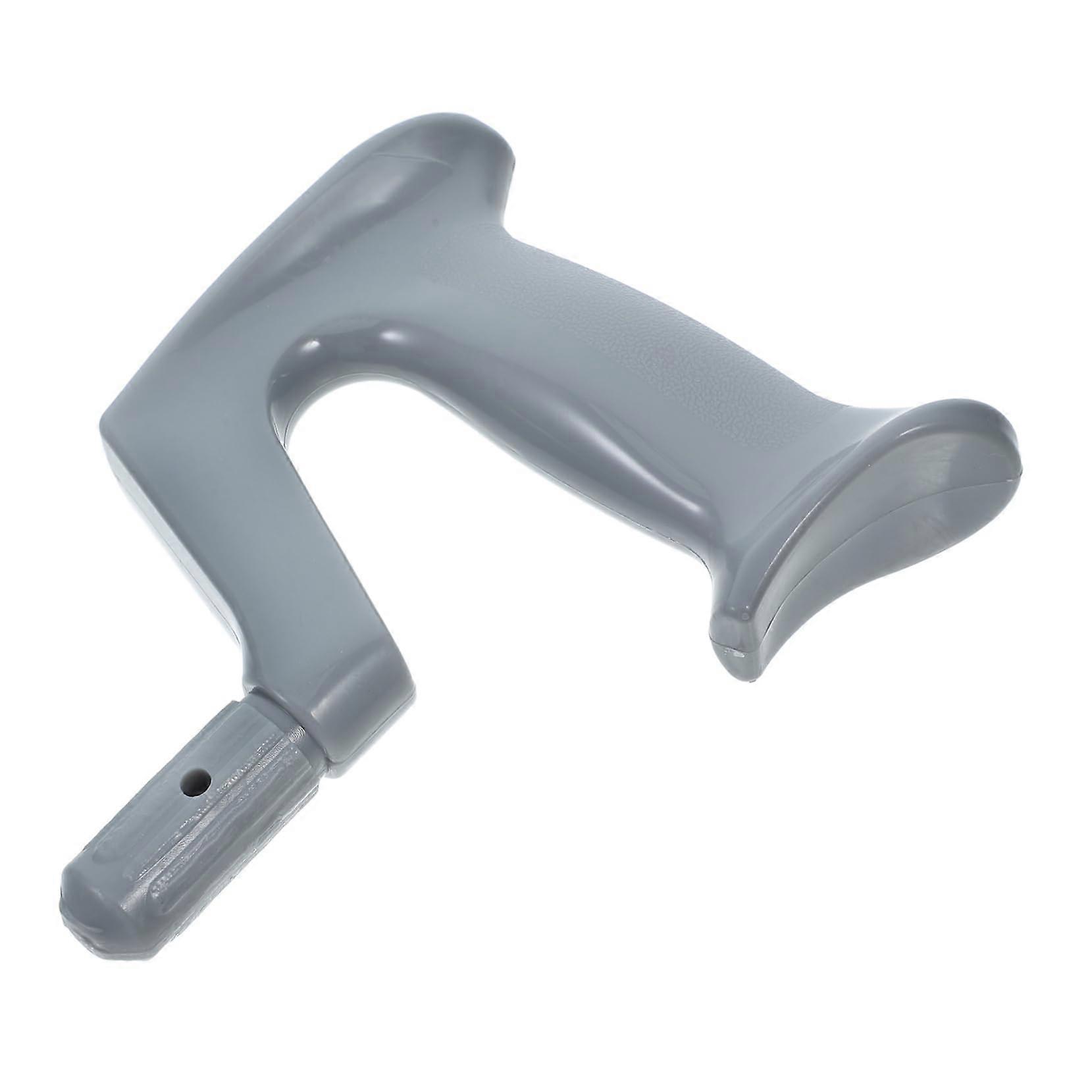 Walking Cane Handle Grip Replacement for Crutch and Mobility Stick, Ergonomic PP Tube Grip Gray