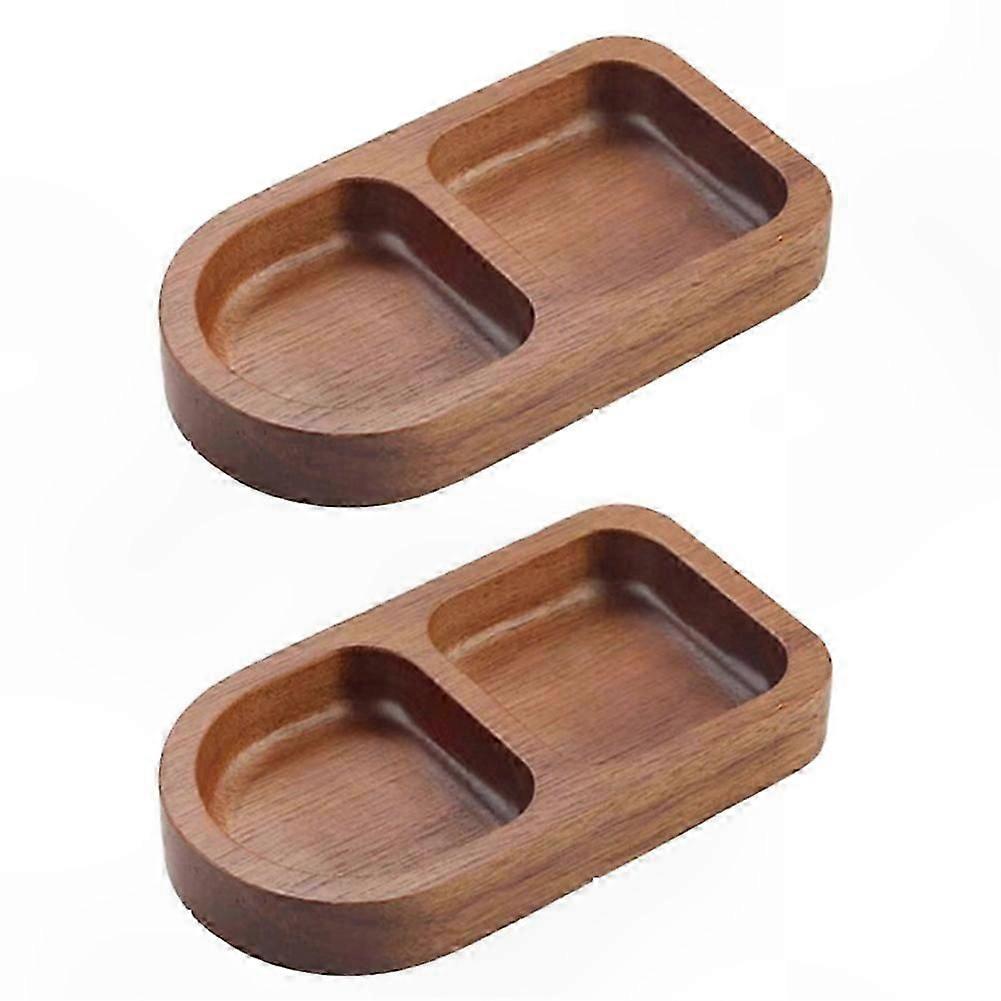 Rectangular Wooden Tray for Breakfast, Sushi, Bread, Dessert, and Sauce Serving