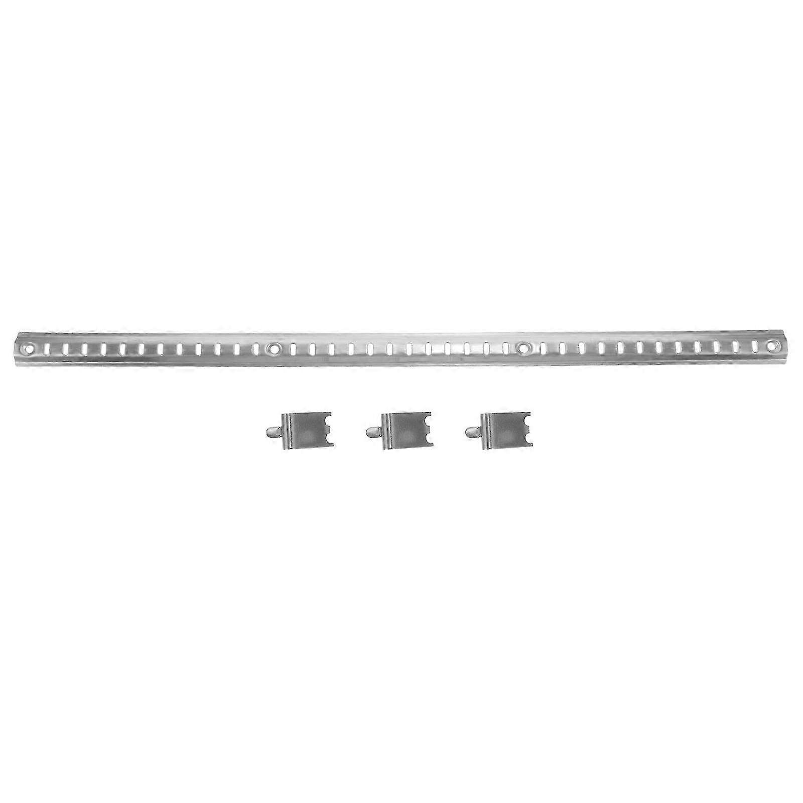 1 Set Freezer Shelf Bracket and Shelf Clip Freezer Shelf Support Cooler Shelf Support Bar51.50X2.20X0.50CMSilver SZRH A-DS