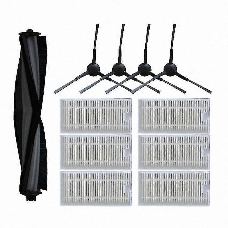 HEPA Filter with Roller Side Brush for Alpha 2 Pro Robot Vacuum-Compatible with Vxvc15-jcb-1, Vxvc16-jc, Vxvc23 Models