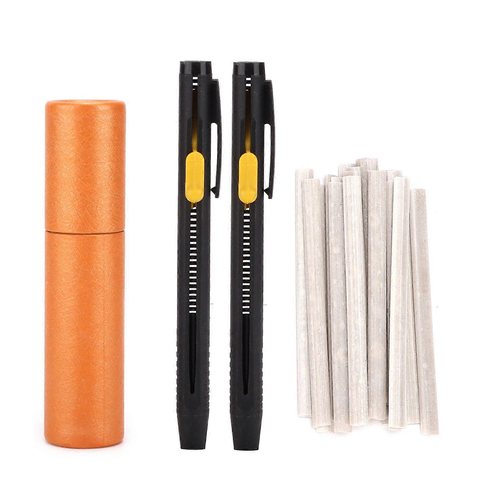Tailors Chalk Pen Clear Ergonomic Low Wear Rate Adjustable Marking Chalk for Cotton Knit Suede