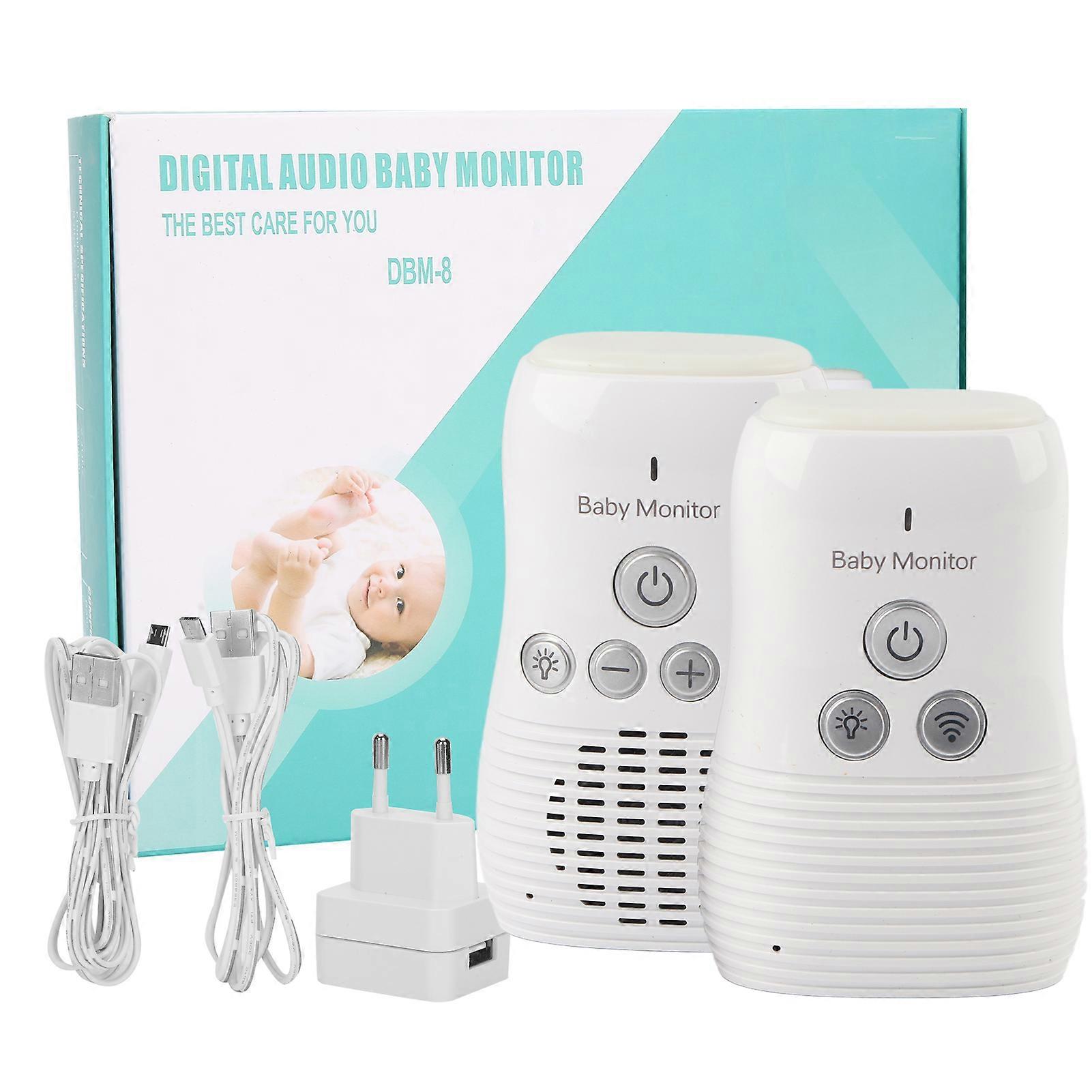 Baby o Monitor TwoWay Talk Infant Intercom Wireless Night Light Home Security Device(Prise )