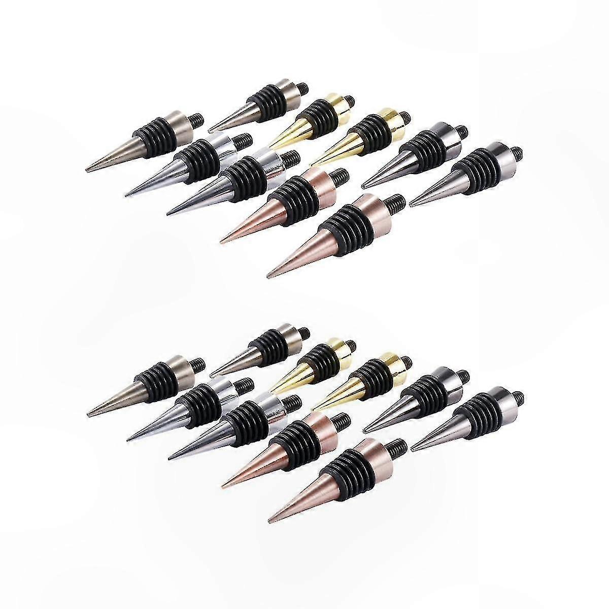 20pcs Metal Wine Stopper Inserts with Threaded Post for Wood Turning Hardware Projects