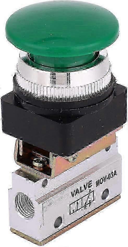 MOV-03A Push-button Pneumatic Valve G1/8 3-Way