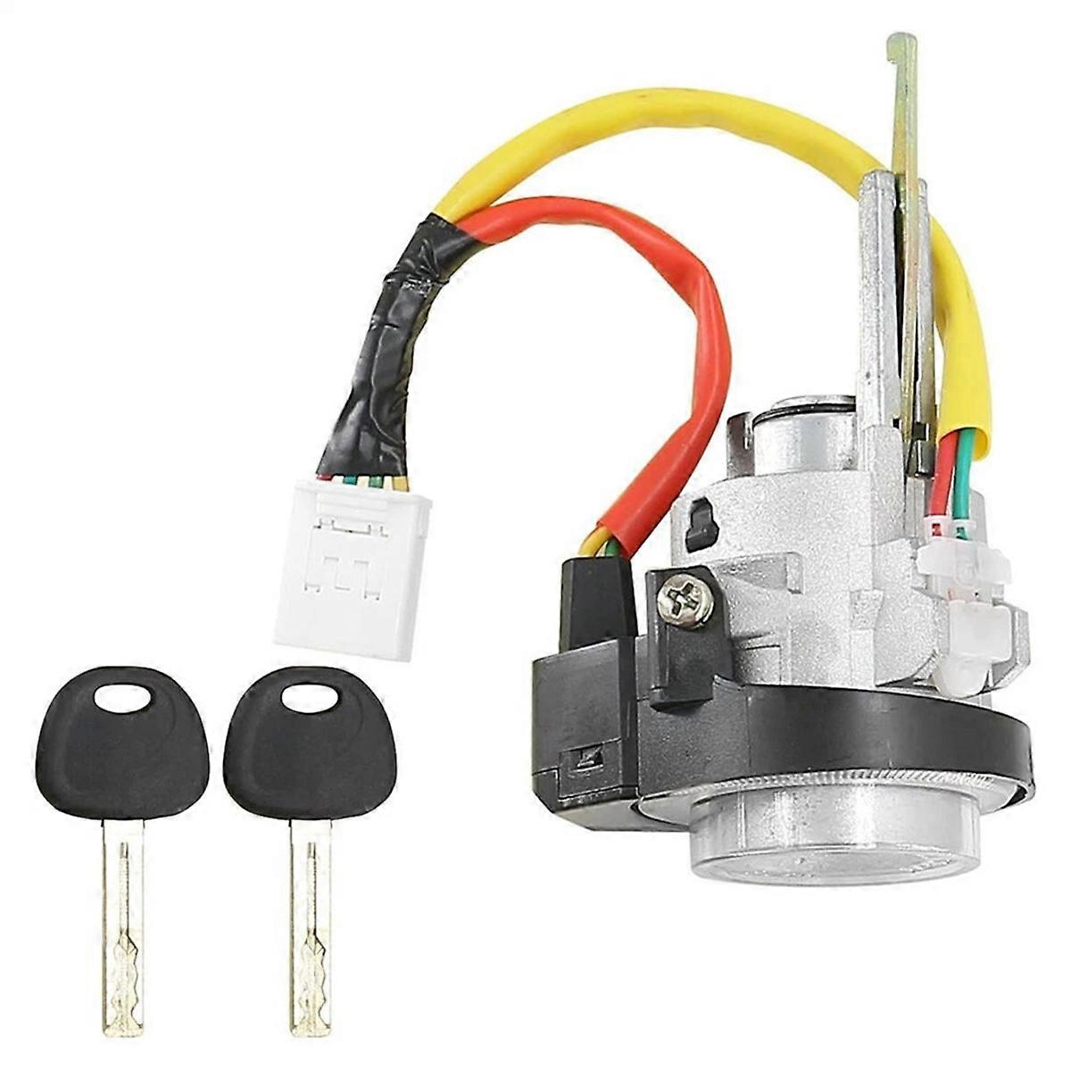 Car Ignition Lock Cylinder Switch with 2 Keys Kit for LHD