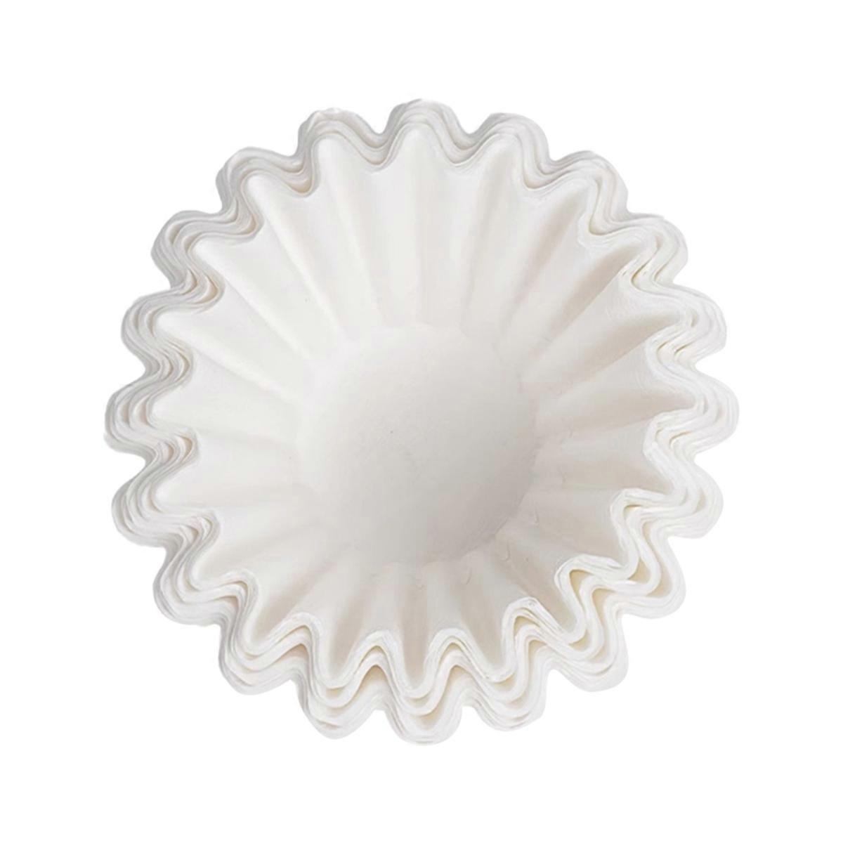 Coffee Filters,Basket Coffee Filter Paper,Pour over Filter Papers Cake Shape,Compatible with Wave Dripper 155/185 Series