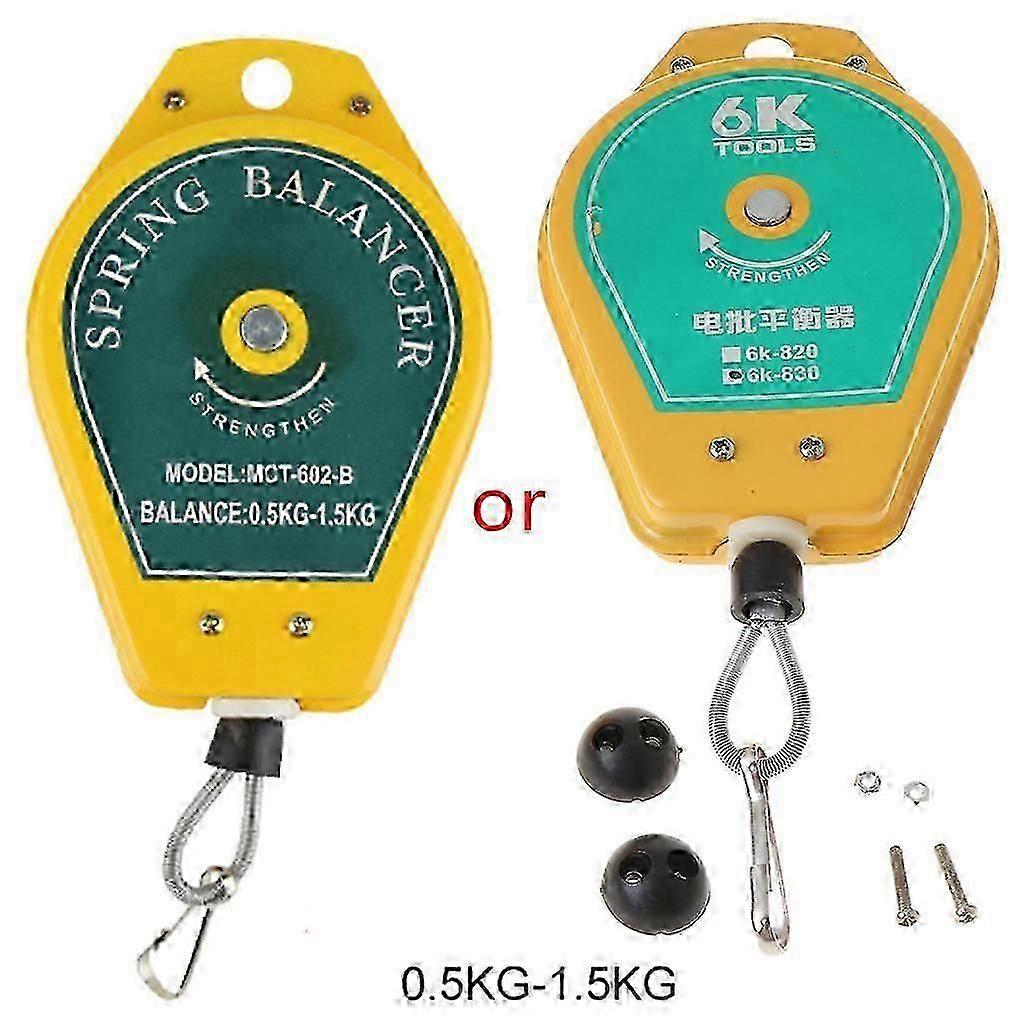 Durable Retractable Spring Balancer Steel Wire Rope Measuring Tool Hook Holder Hanging 3-5kg Assembly-line Fixtures