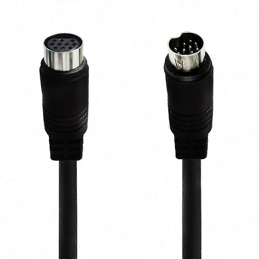 10PIN DIN adaptér kabel samec na samici pro připojení TV VCR