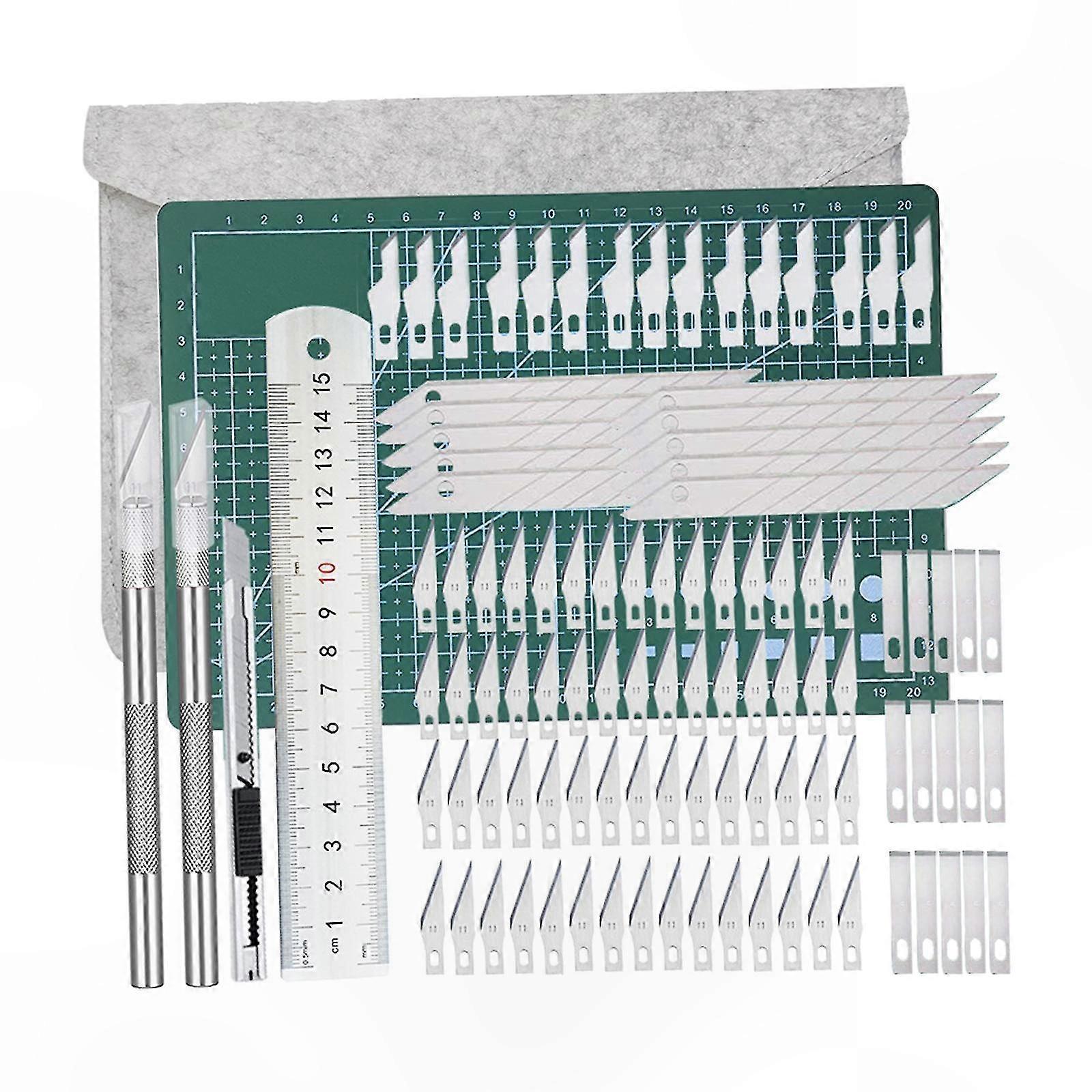 110-Piece Precision Craft Knife Set for Art, Scrapbooking, and Hobby Projects