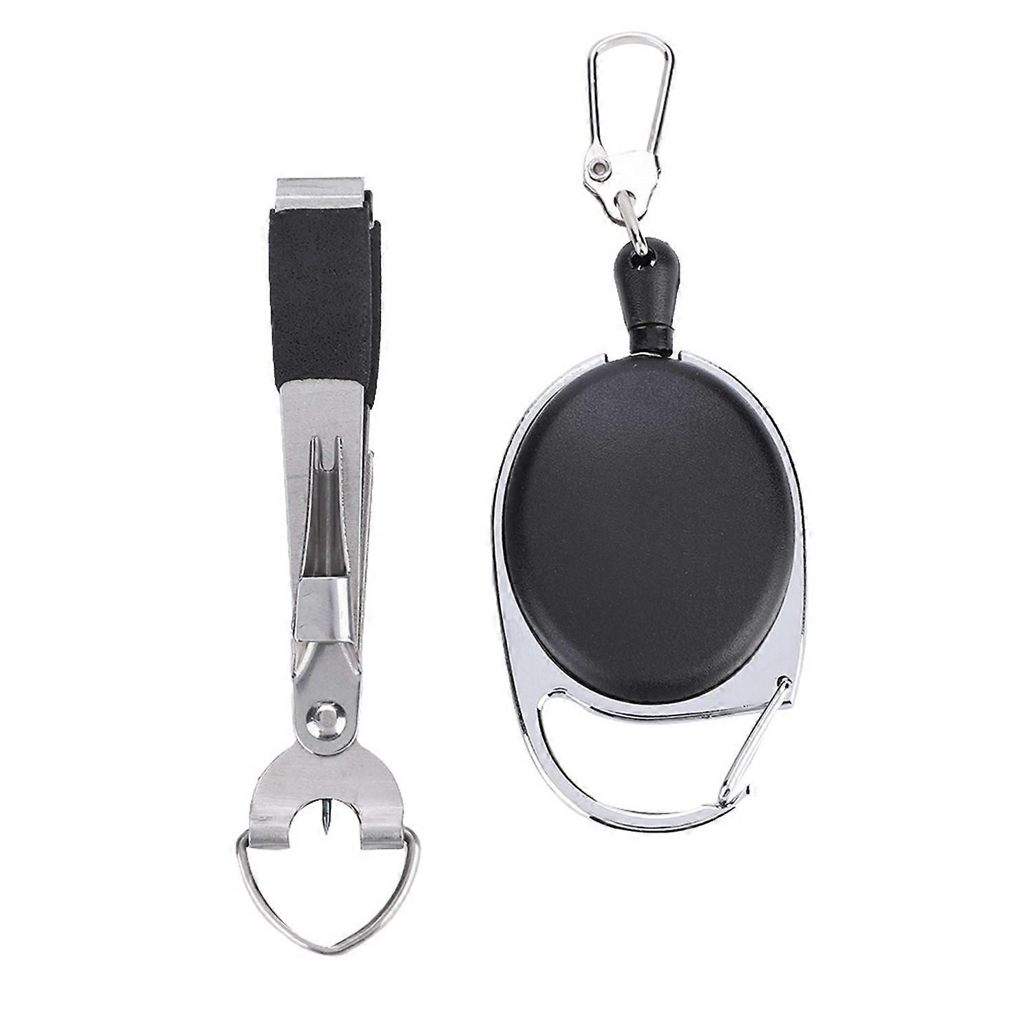 Features:
It is multi-functional: knot tying tool, hook sharpener, line cutter, hook eye cleaning pi