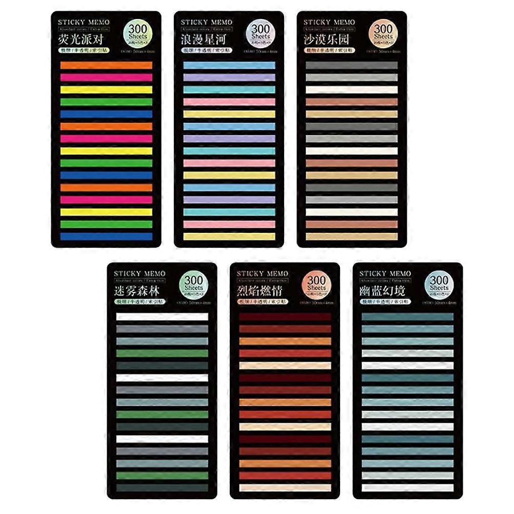 Book Sticky Tabs Reading Strips for Annotation 12Sets Pet Material