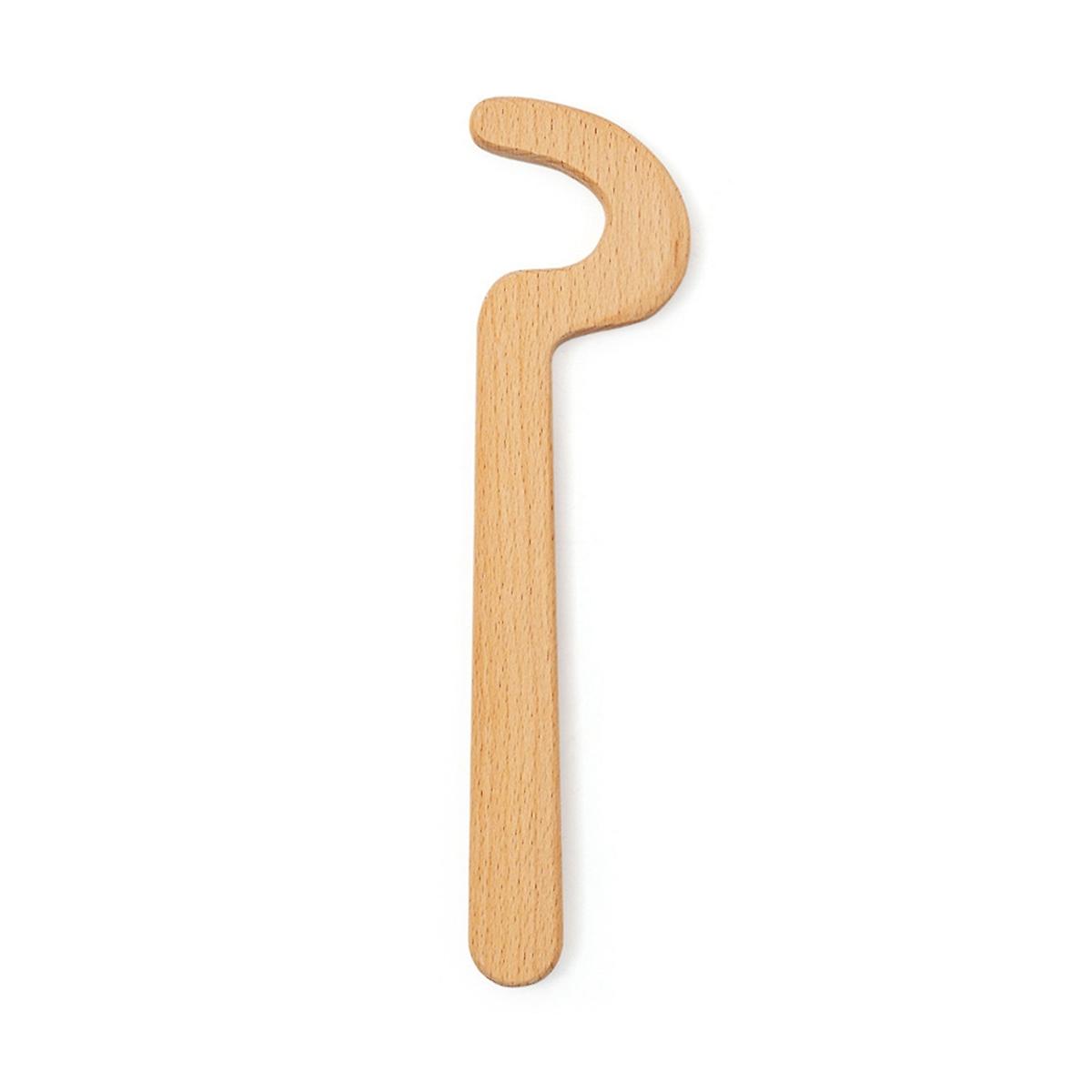 Pottery Tools Wooden Long Handle Blank Elongated Pot Auxiliary Ceramic Bottle DIY Hand Elongated Smooth Modeling Tool L