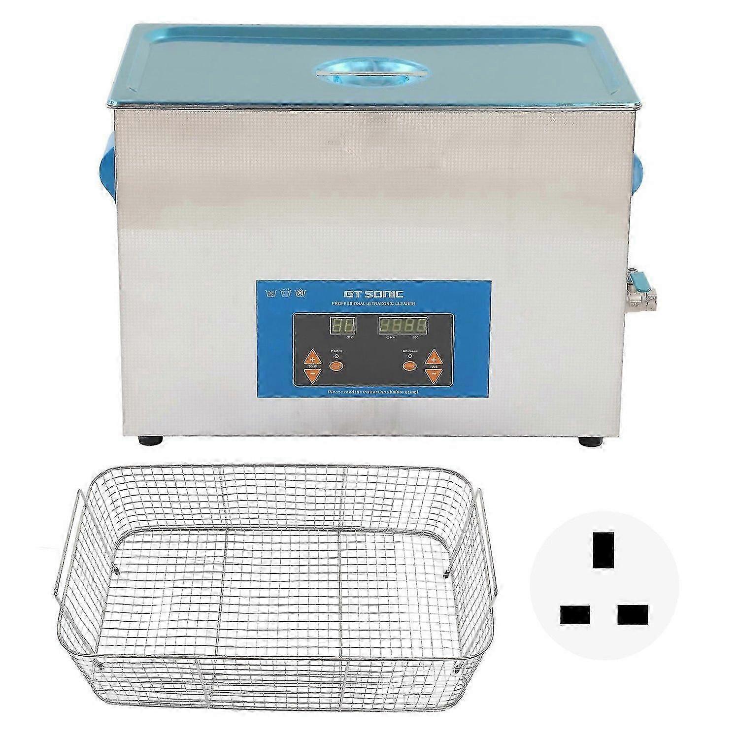 Ultrasonic Cleaner Stainless Steel Heating Function Ultrasonic Cleaning Machine 40KHz 27L 500W Plug 220240V