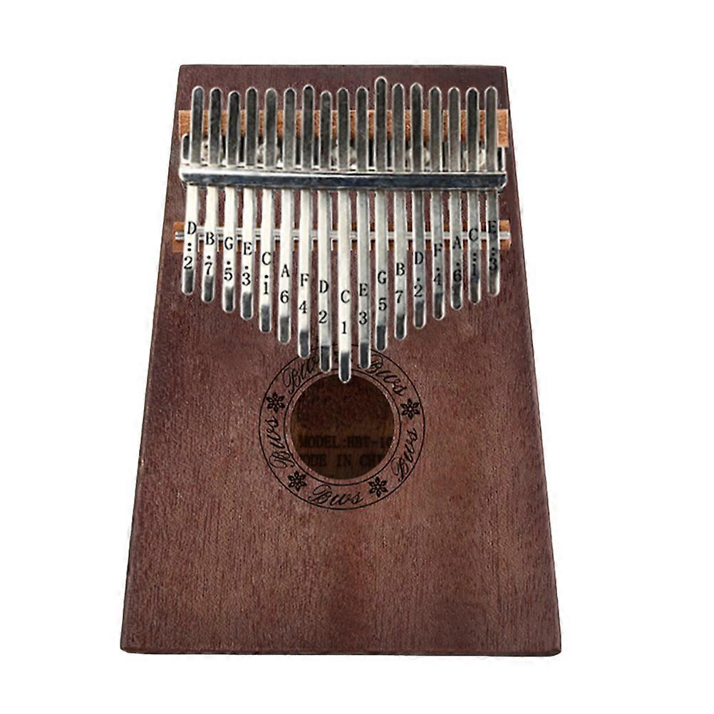Portable Thumb Piano Kalimba Wooden Musical Instrument for Musical Instrument Finger Coordination Practice Coffee Color 1Set