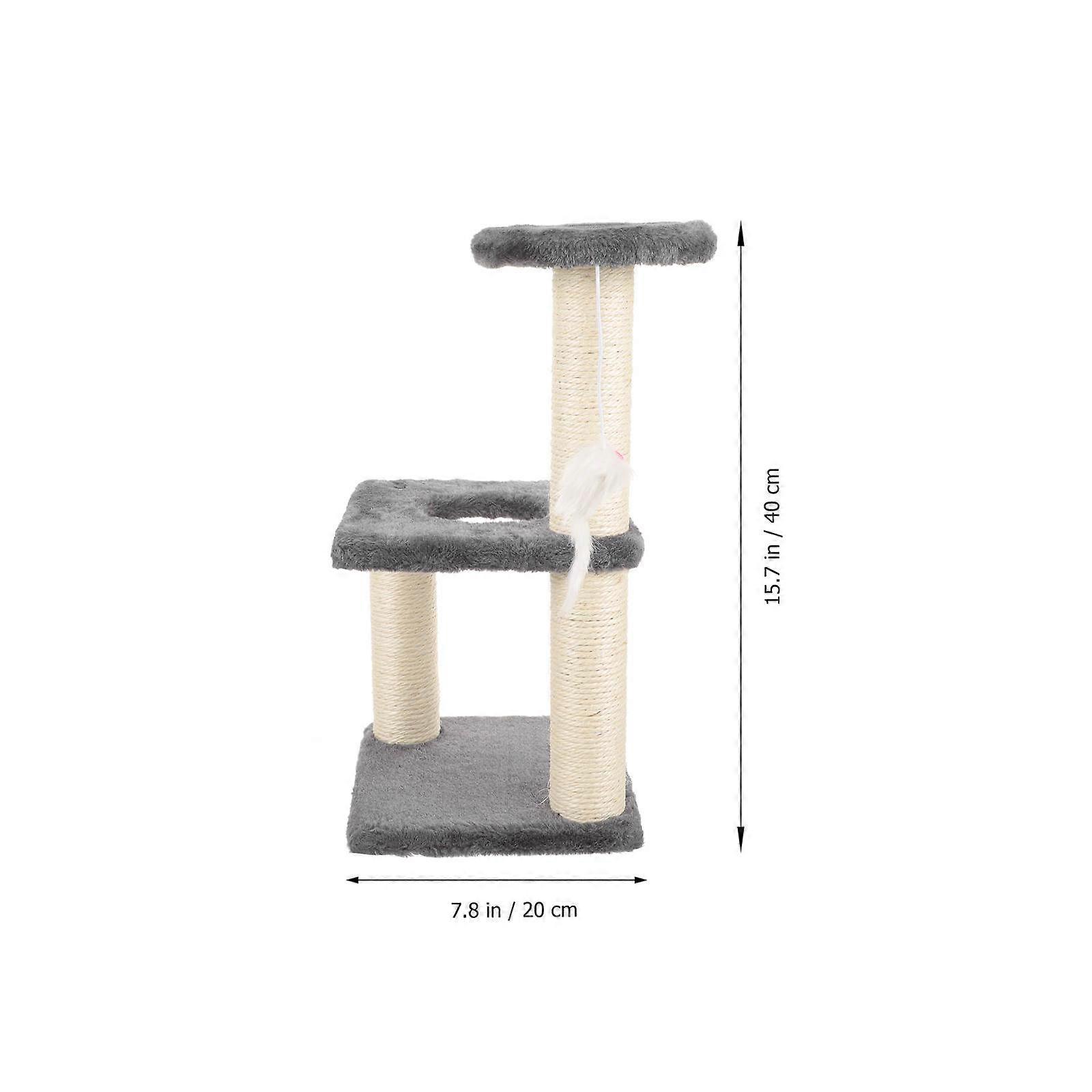 Scratching Post for Indoor Cats Kitten Accessories Density Board Agility Training 1Set