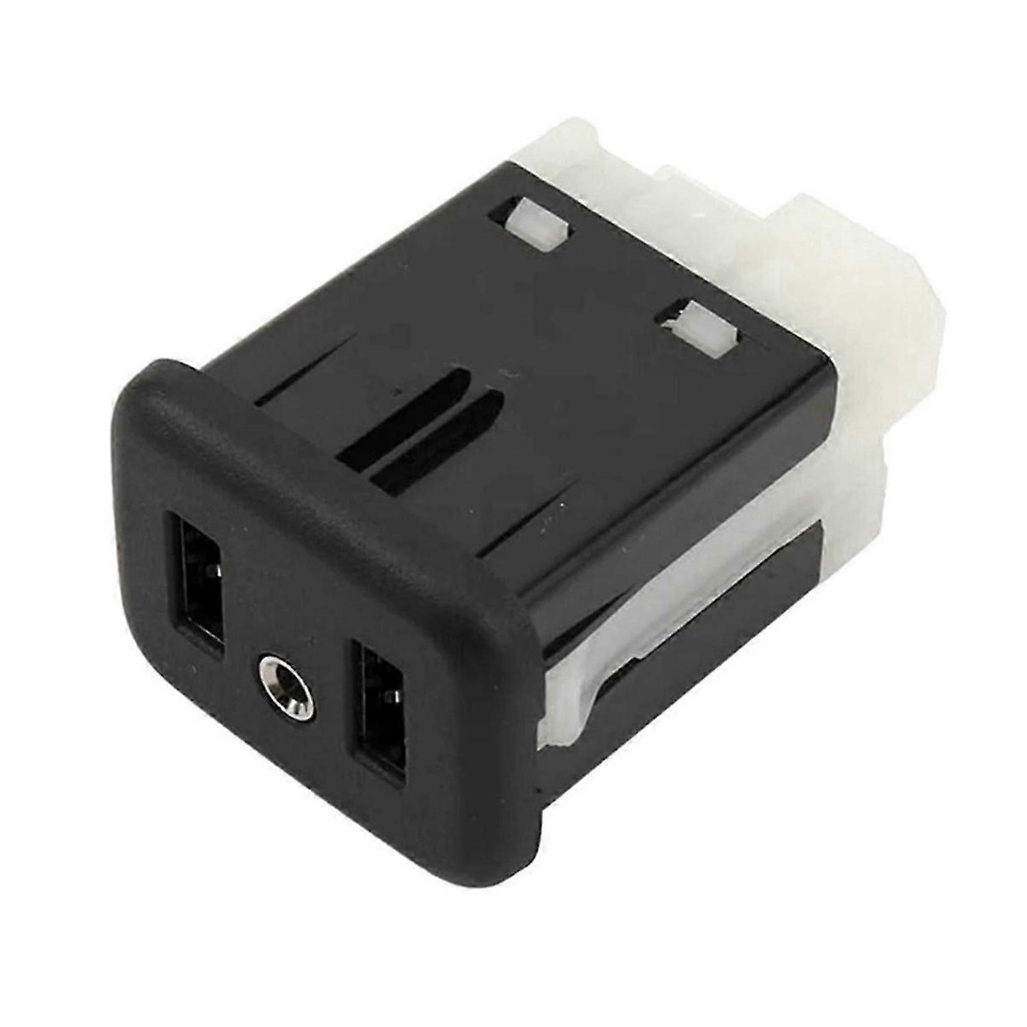 Car Player AUX Interface Adapter Center Console Audio Dual USB Port for 13519224