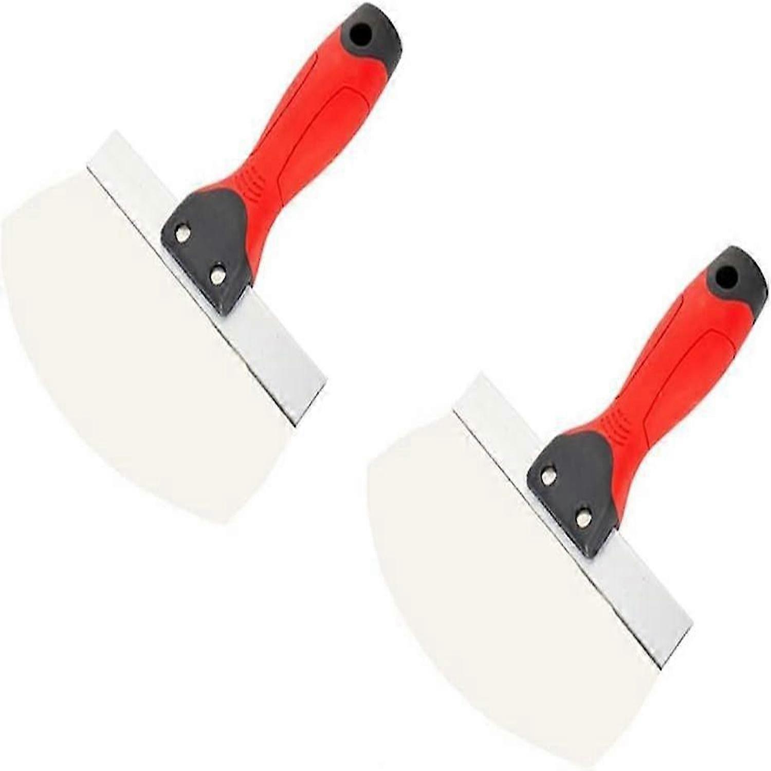 2pcs caçamba para drywall, gesso aço inoxidável caçamba furo - 6,5 polegadas curva contornada lâmina