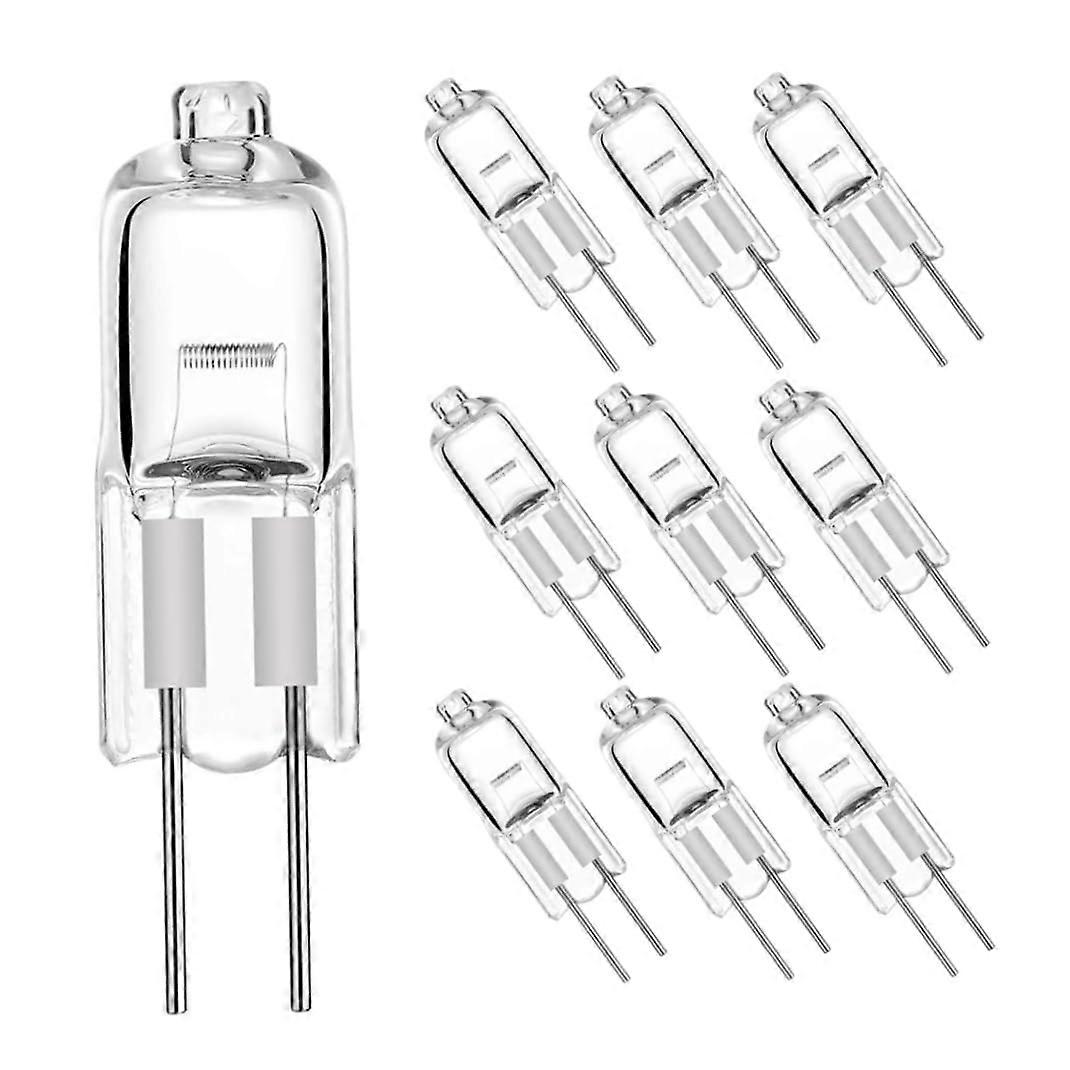 Halogen Light Bulbs G4 20W 12V Double-Pin Capsule Lamp Bulbs Warm White 10-Pack Energy Efficient Lighting