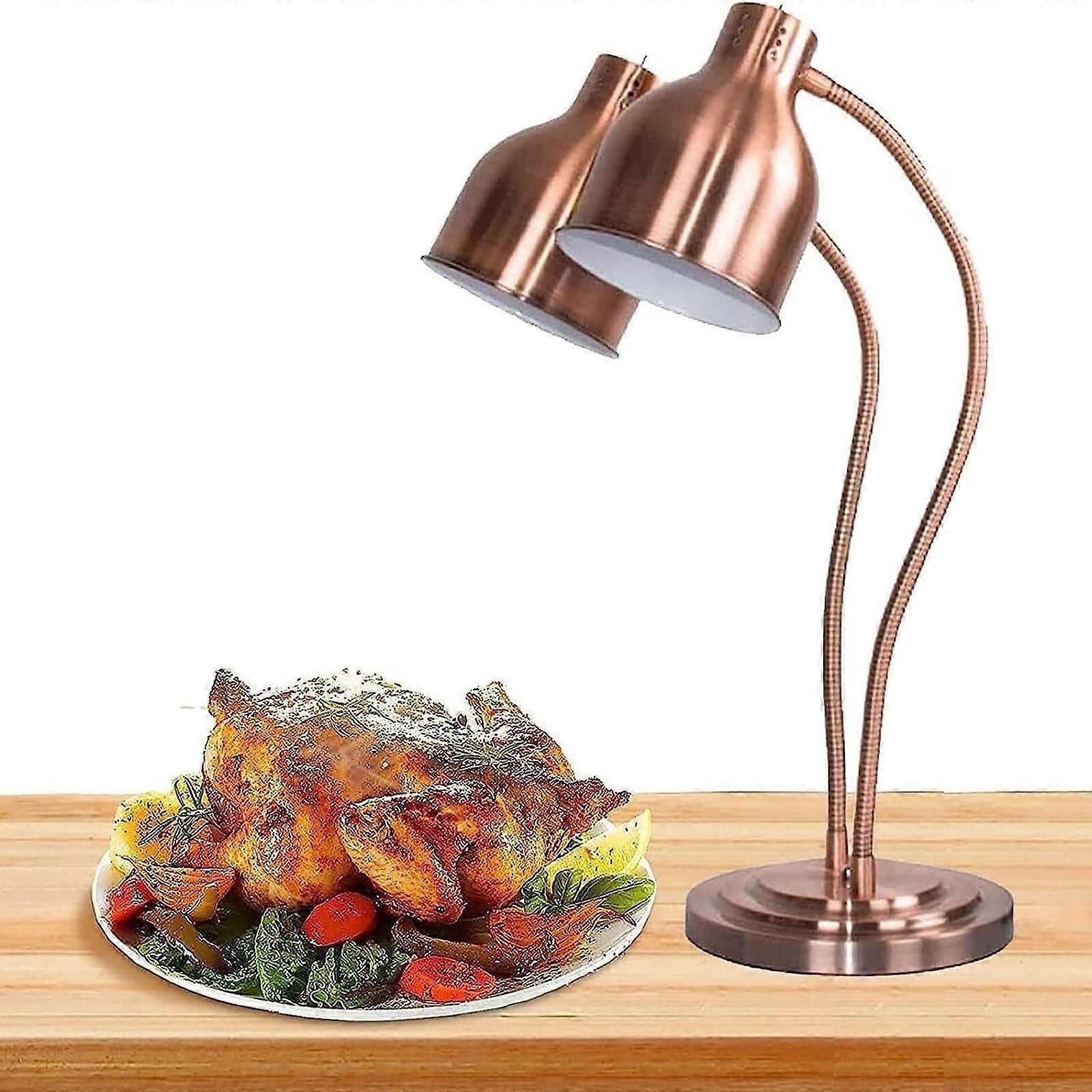 Food Warming Lamp with Dual Heating Function, 250W Bulb for Restaurant Buffet and Home Use, Versatile and Efficient