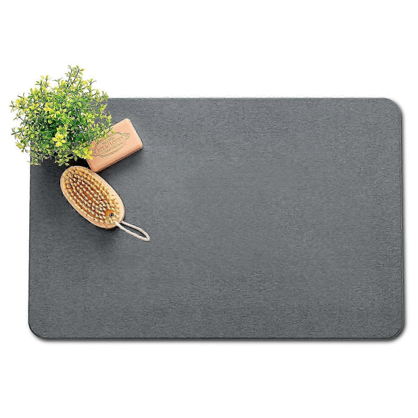 Non-Slip Natural Diatomaceous Earth Bath Mat Bath Stone Mat Easy to Clean 23.5" x 15.5" 2025