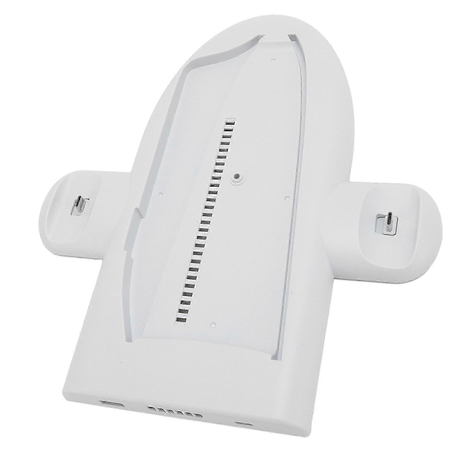 Game Controller Charger Station Professional Efficient Dual Slot Game Controller Cooling Stand for PS5 Slim Console for PS5 Controller with RGB Light