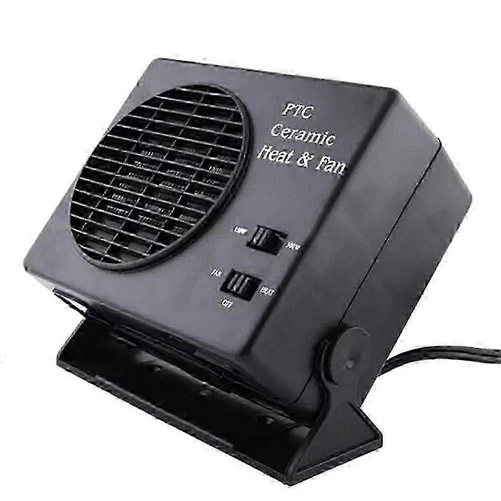 12V Car Heater with 300W/150W Switchable Ceramic Fan Fit For Heating Defrosting and Demisting