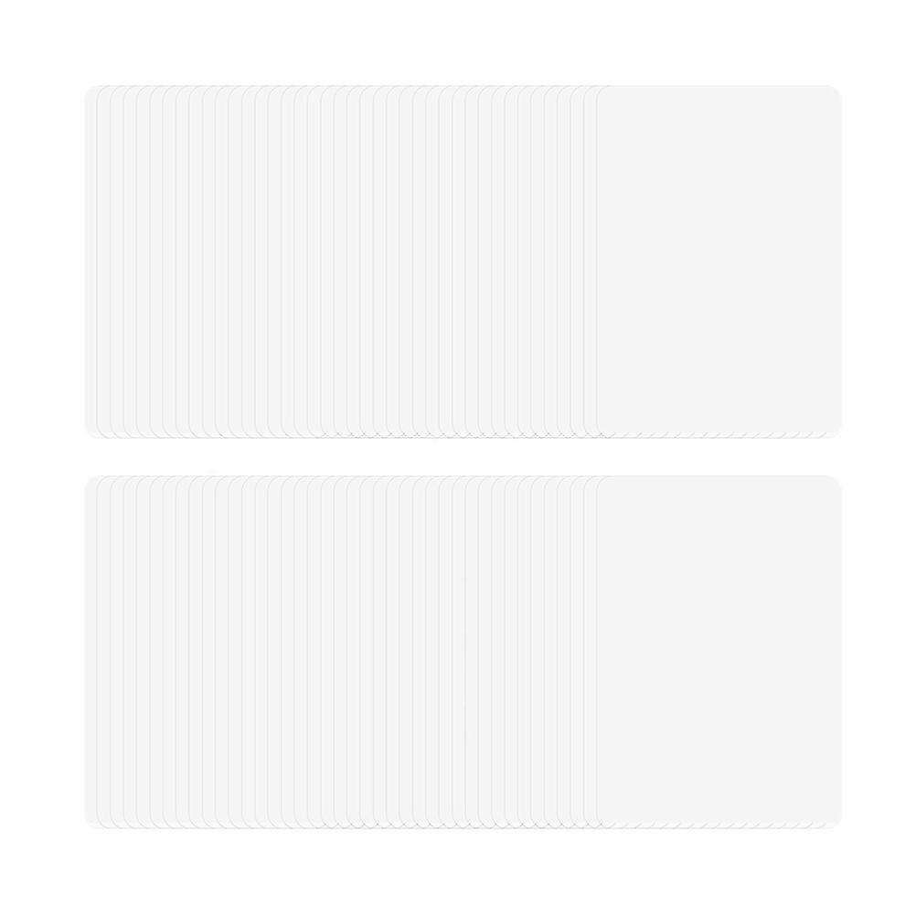 Protective Laminating Sheets Plastic for Picture Sealing 200Pcs White