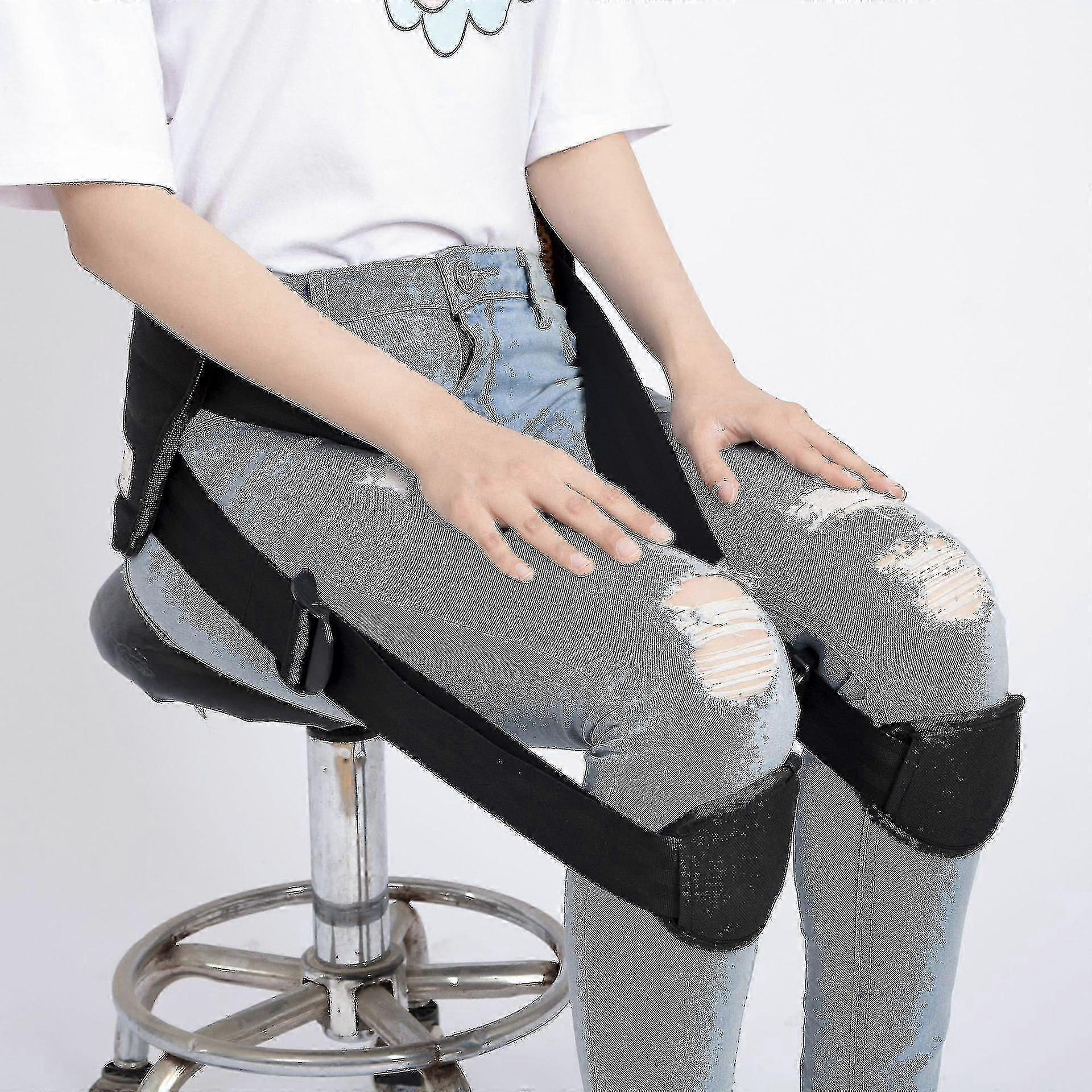 Correct Back Posture While Sitting - Lumbar Support, Adjustable Straps