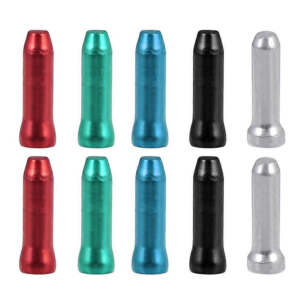 Bicycle Brake Wire End Cap 100Pcs Resist Pressure and Impact Assorted Color