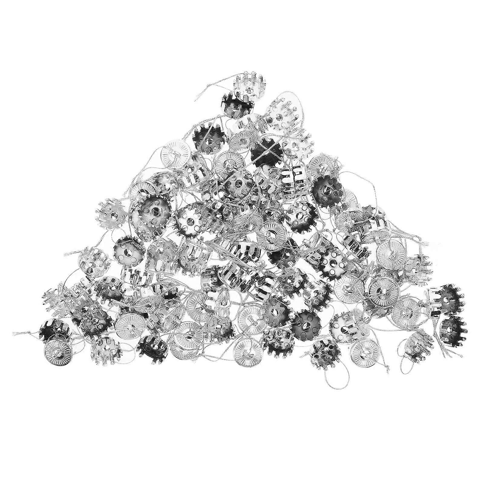 Plastic Replacement Ornament Hangers 400 Pcs Shatterproof Ball Cap Holder For Christmas Tree DIY Projects Round Design