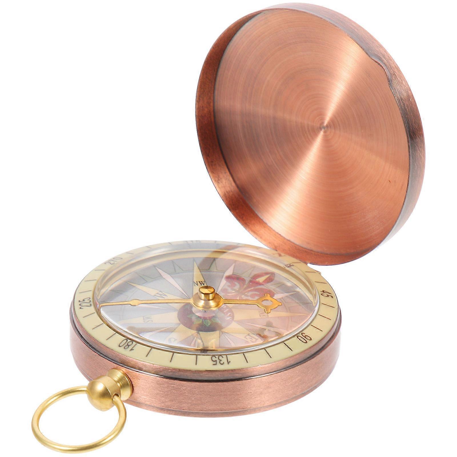 Portable Vintage Style Compass For Hiking 7.1X5X1.6CM Underground Detection 3Pcs