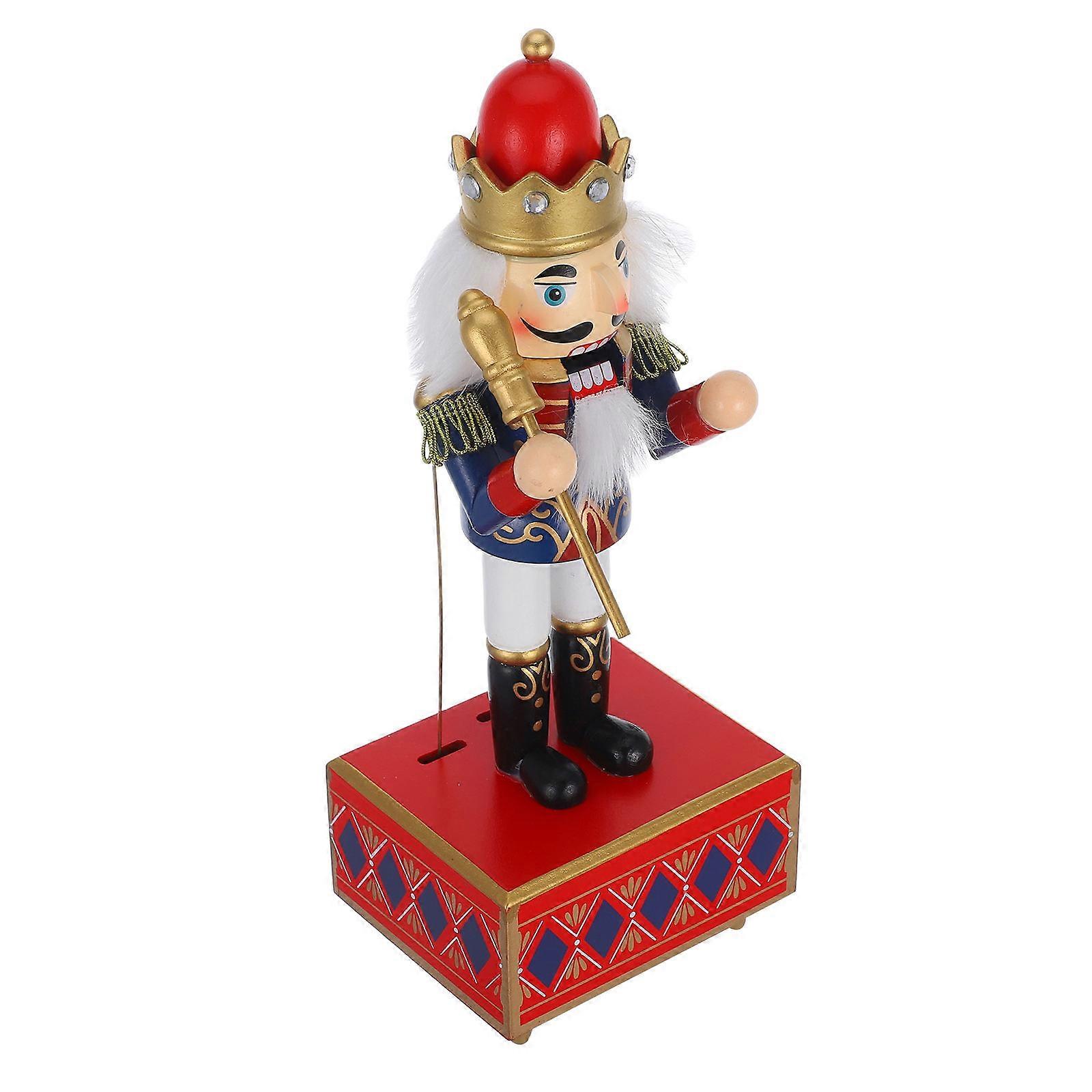 Xmas Nutcracker Music Box for Decoration 3Pcs Christmas Gift