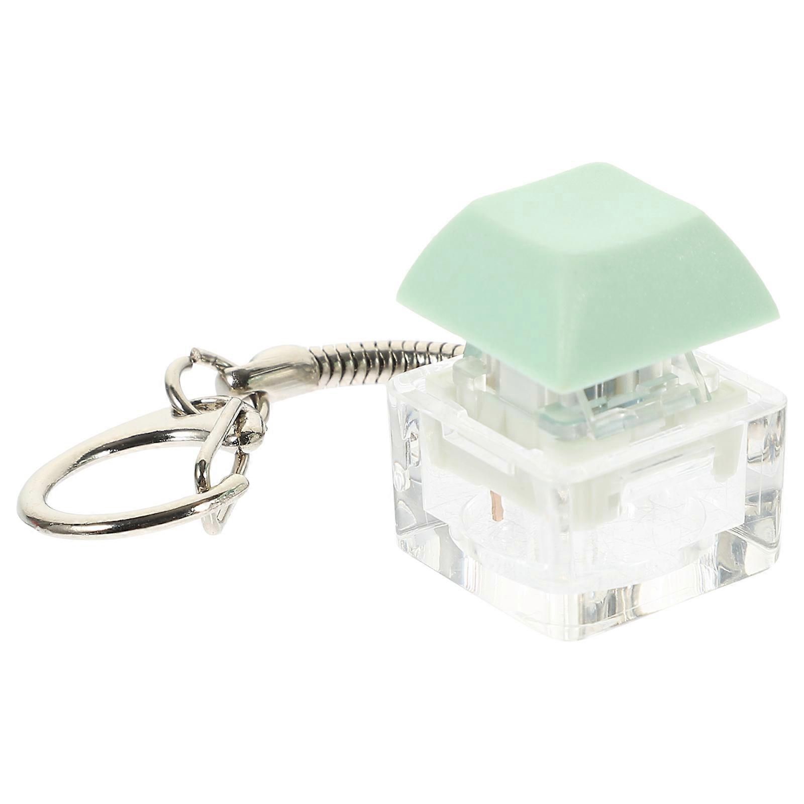Keyboard Keychain Acrylic Key Bag Hanging Decompression Toy 2Pcs