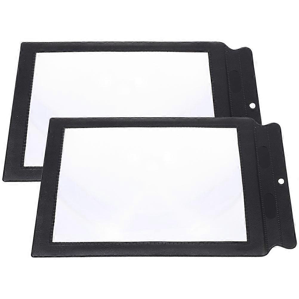Full Page Reading Magnifying Glass Magnifier for Elders Handheld 2Pcs
