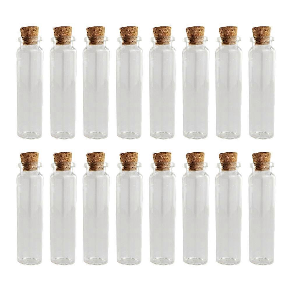 Storage Bottles Small Transparent Cork Glass Bottles for Storage 72Pcs