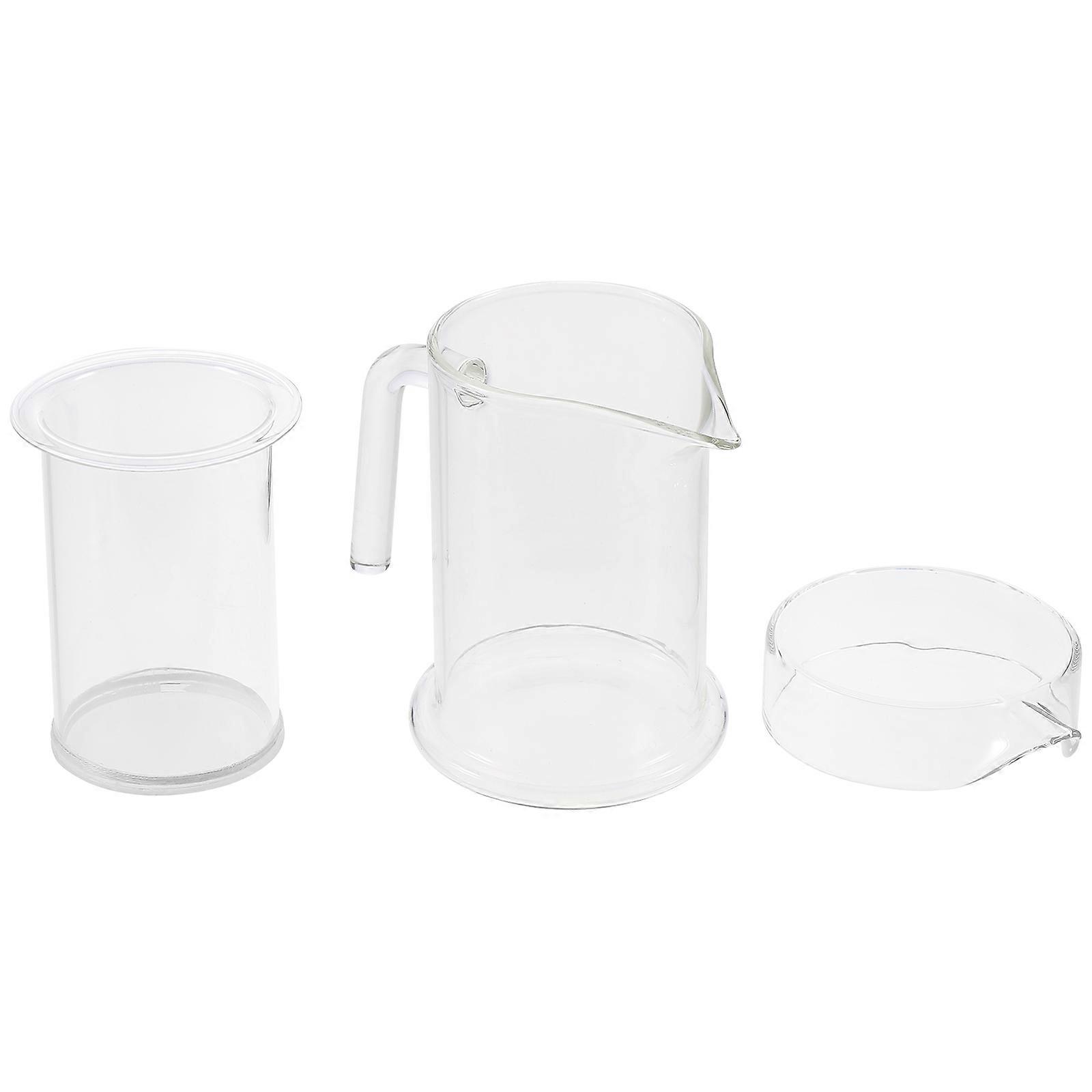 Filtration Tea Pot for Office Use 7Sets Borosilicate Glass