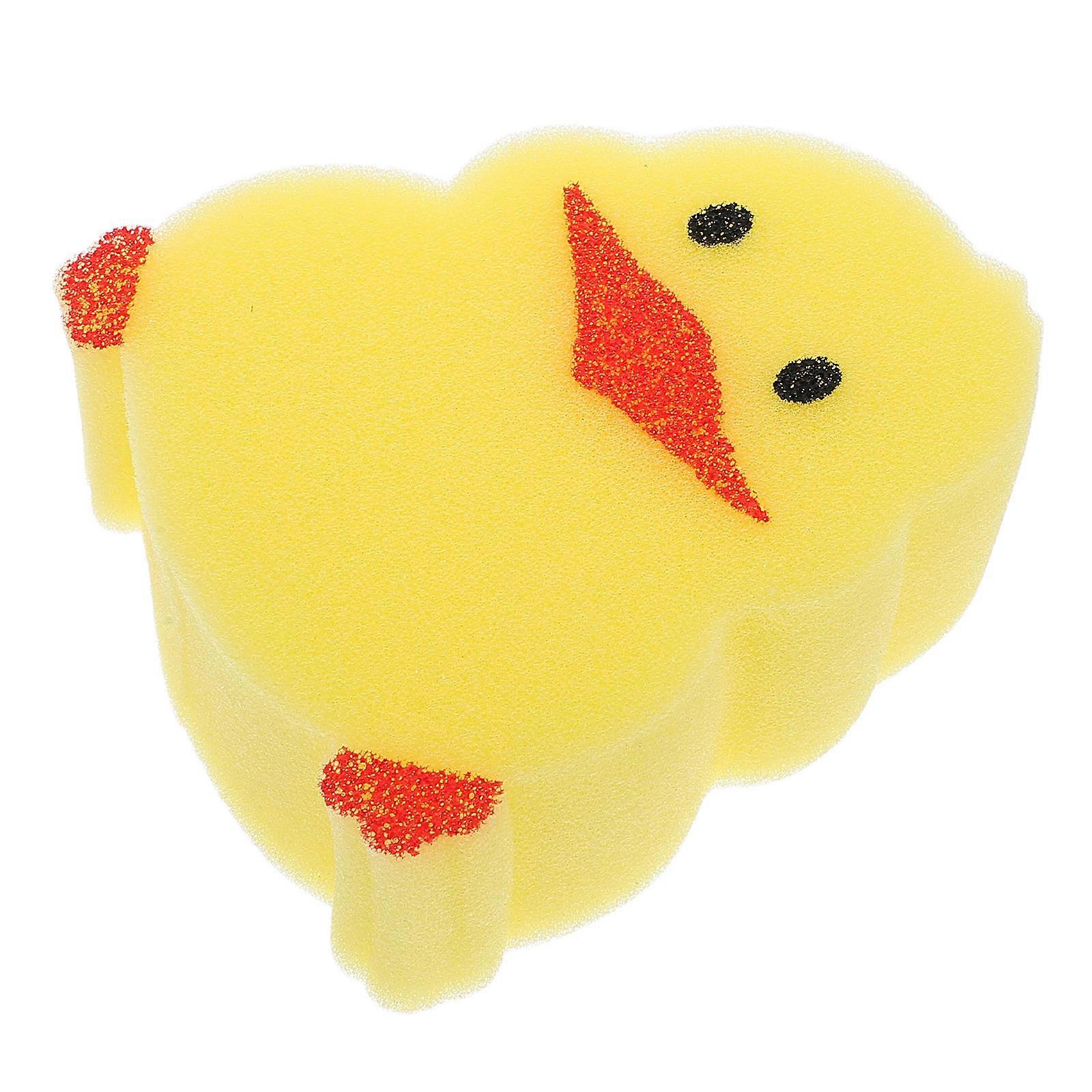 5Pcs Chicken Shape Bath Sponge For Infants Fine Cleaning Tool Comfortable Use