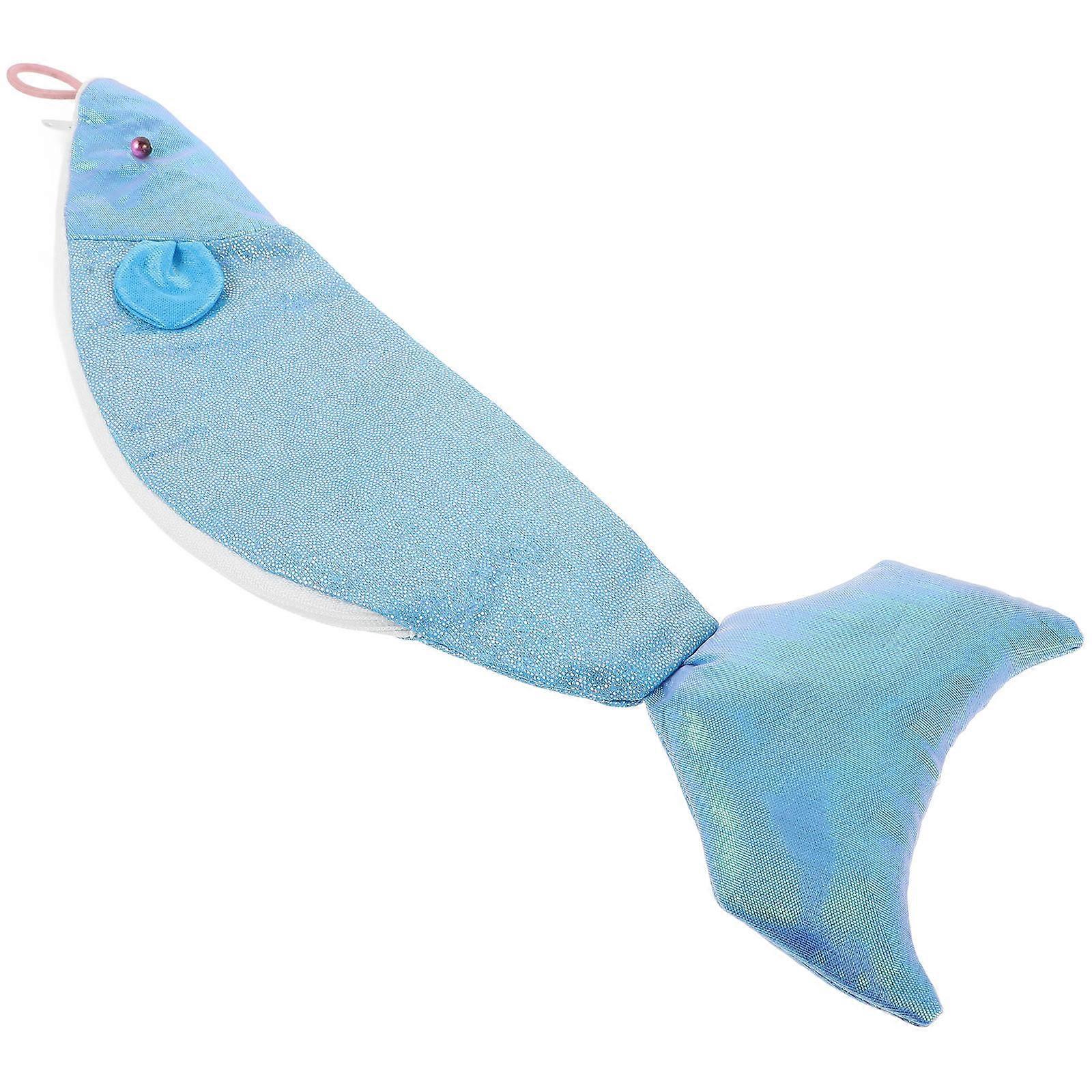 Students Pen Bag Large Capacity Set 2Pcs Sky-Blue Zipper Pencil Case