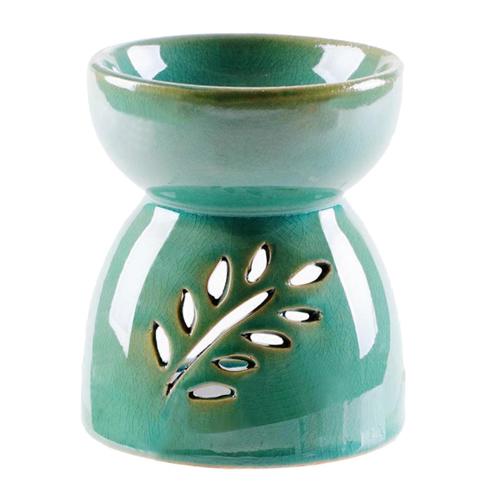 1xCeramic Tealight Holder Essential Oil Burner Aromatherapy Diffuser for Spa