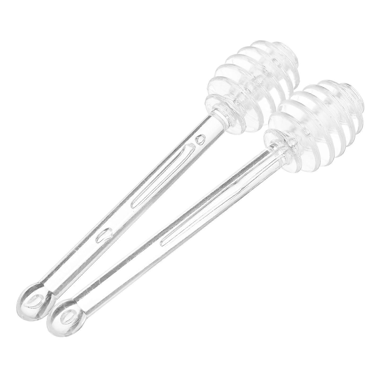Transparent Honey Wand Reusable Honey Dipper Ideal For Maple Syrup Container 6 Pcs Multifunctional Use