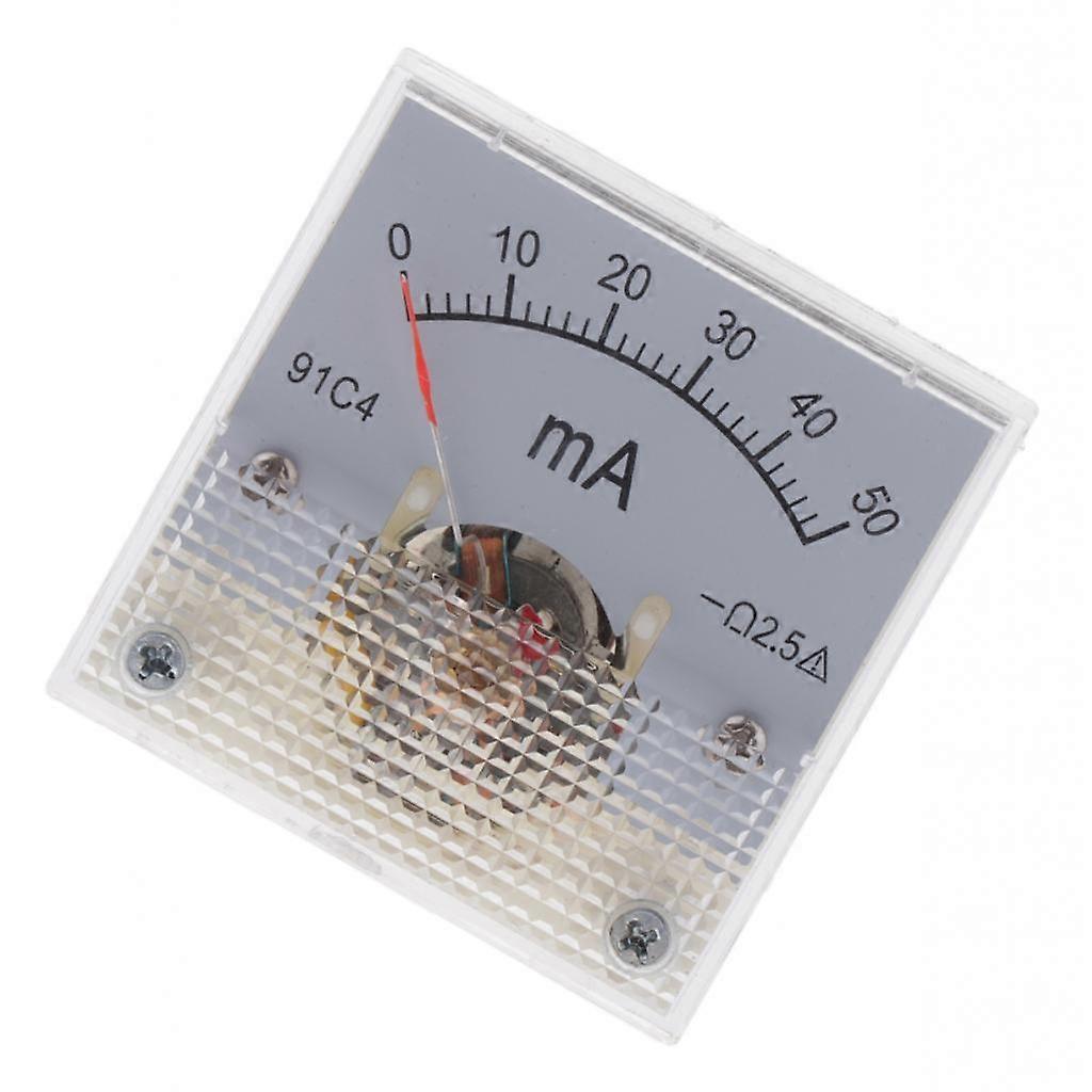 DC Ammeter Analog Panel Meter Amp Meter Current Gauge Pointer Type 0-300mA