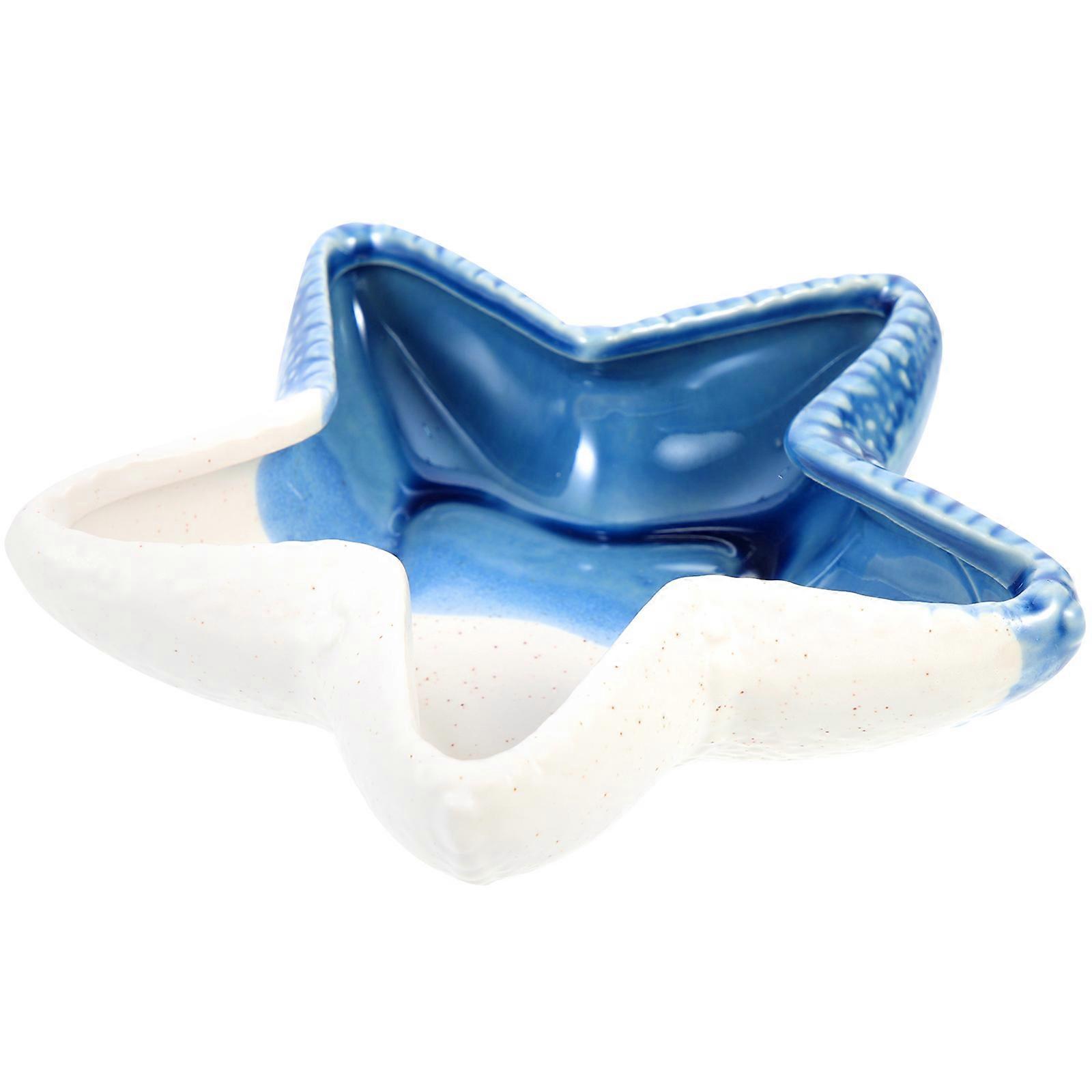 Ocean Theme Trinket Dish for Storage with 3Pcs Decorative Key Holder Tray