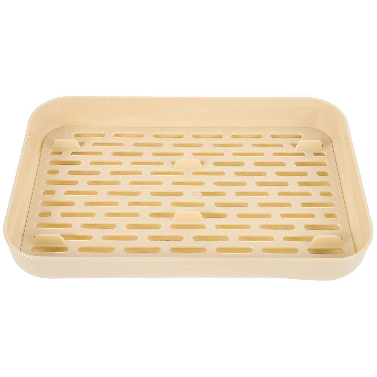 Tableware Storage Rack Bowl Holder for Kitchen Use 3Pcs White Set